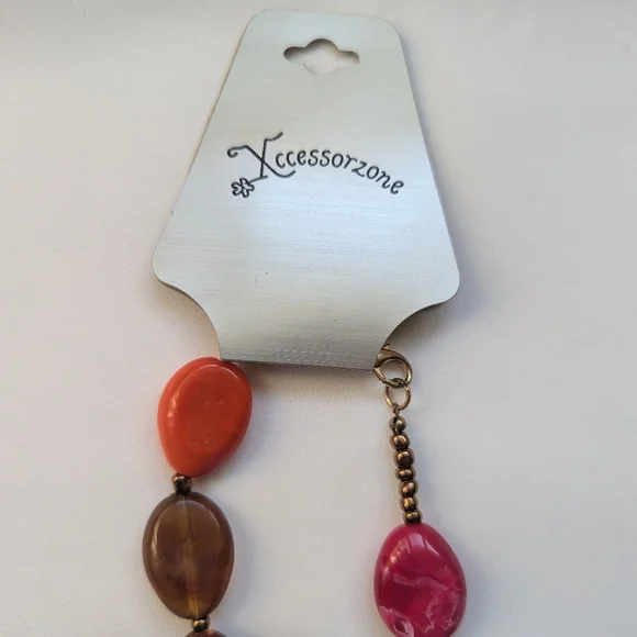 Xccessorzone Multicolor Beaded Necklace - Picture 2 of 5
